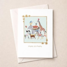 Birthday Card - Circus Animals Birthday Card - Circus Animals