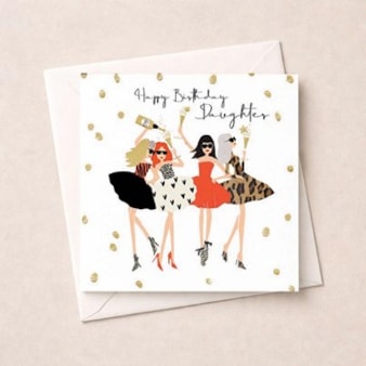Daughter Birthday Card - Glam Girls Daughter Birthday Card - Glam Girls