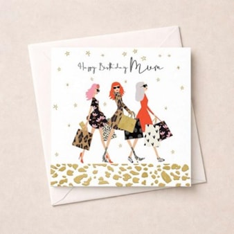 Mum Birthday Card - Shopping Trip Mum Birthday Card - Shopping Trip