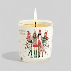 Vanilla Scented Christmas Candle - Nadolig Llawen Group Of Girls Vanilla Scented Christmas Candle - Nadolig Llawen Group Of Girls