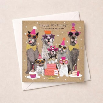 Birthday Card - Dogs And Cakes Birthday Card - Dogs And Cakes