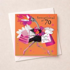 Age 70 Birthday Card - Sensational at 70
