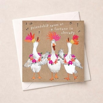 Friendship Card - Friendship Saves A Fortune In Therapy