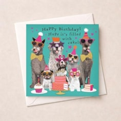 Birthday Card - Happy Birthday Filled With Cake