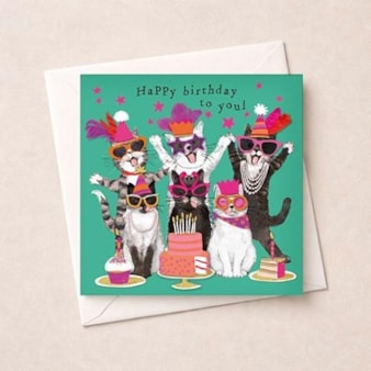 Birthday Card - Birthday Cats Birthday Card - Birthday Cats