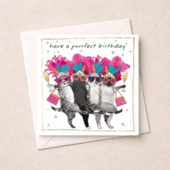 Birthday Card - Have A Purrfect Birthday Birthday Card - Have A Purrfect Birthday