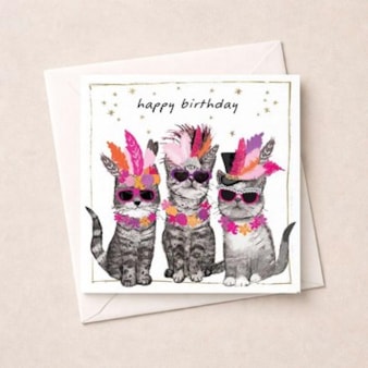Birthday Card - Birthday Cats Birthday Card - Birthday Cats