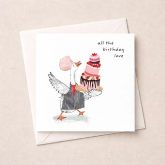 Birthday Card - Baking Goose Birthday Card - Baking Goose