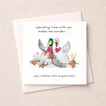 Anniversary Card - Spending Time With You Anniversary Card - Spending Time With You