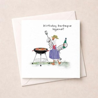Birthday Card - BBQ Goose