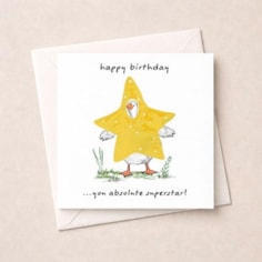 Birthday Card - Superstar Goose