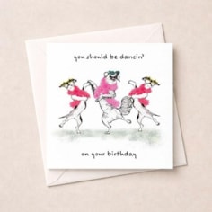 Birthday Card - Dancing Dogs Birthday Card - Dancing Dogs