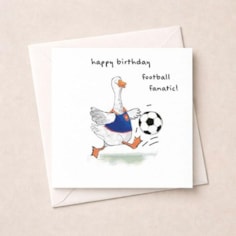 Birthday Card - Footballer Goose Birthday Card - Footballer Goose