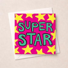 Congratulations Card - Super Star