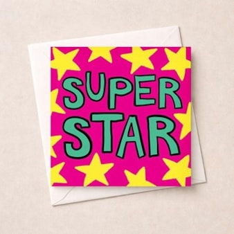 Congratulations Card - Super Star Congratulations Card - Super Star