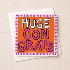 Congratulations Card - Huge Congrats Congratulations Card - Huge Congrats
