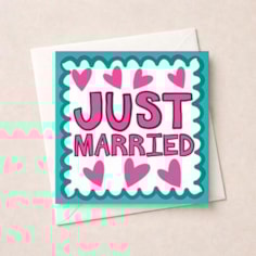 Wedding Card - Just Married Wedding Card - Just Married