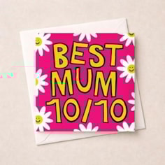 Mum Birthday Card - Best Mum 10/10 Mum Birthday Card - Best Mum 10/10