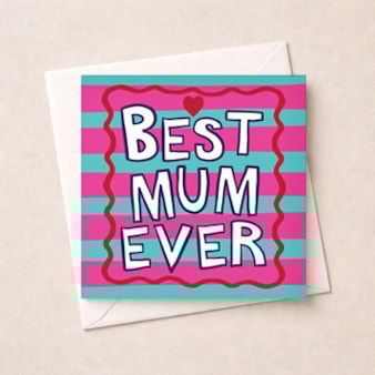 Mum Birthday Card - Best Mum Ever
