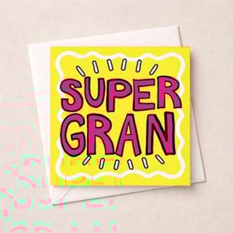 Gran Birthday Card  - Super Gran