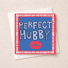 Hubby Birthday Card - Perfect Hubby