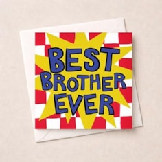 Brother Birthday Card - Best Brother Ever Brother Birthday Card - Best Brother Ever