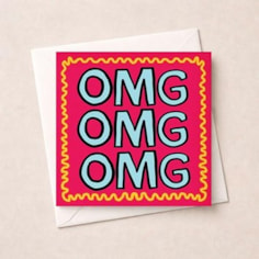 Congratulations Card - Omg Omg Omg