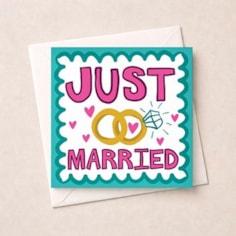 Wedding Card - Just Married