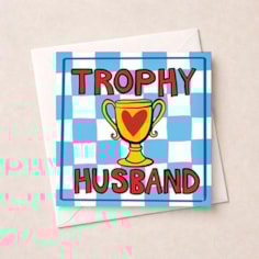 Husband Anniversary Card - Trophy Husband Husband Anniversary Card - Trophy Husband