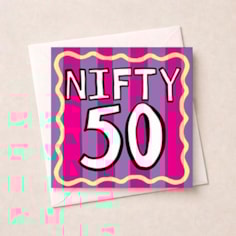 Age 50 Birthday Card - Nifty 50