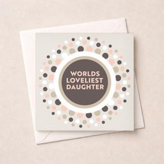 Daughter Birthday Card - Loveliest Daughter Daughter Birthday Card - Loveliest Daughter