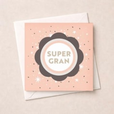 Gran Birthday Card - Super Gran Gran Birthday Card - Super Gran