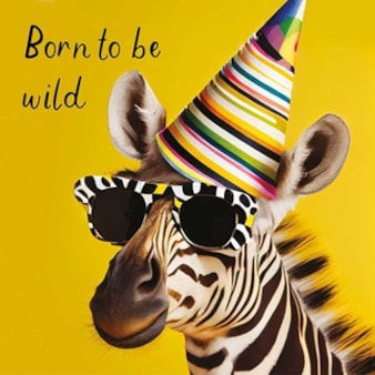 Open Card - Wild Zebra Open Card - Wild Zebra