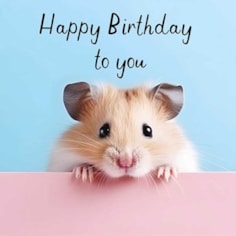 Birthday Card - Mouse