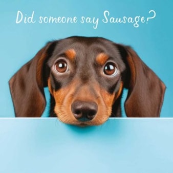 Open Card - Sausage Dog Open Card - Sausage Dog