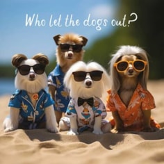 Open Card - Who Let The Dogs Out Open Card - Who Let The Dogs Out