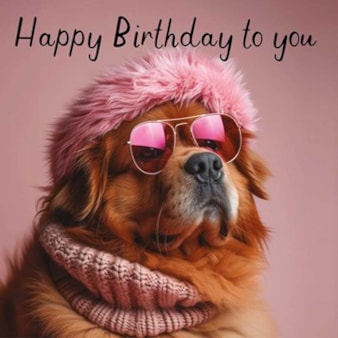 Birthday Card - Fabulous Dog Birthday Card - Fabulous Dog