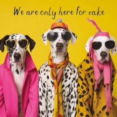 Open Card - Only Here For Cake Open Card - Only Here For Cake