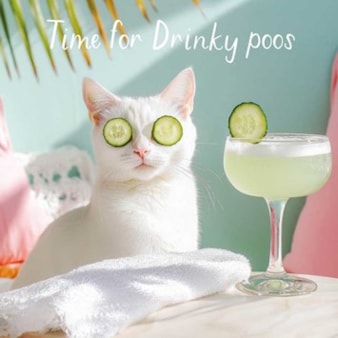 Open Card - Drinky Poos Open Card - Drinky Poos