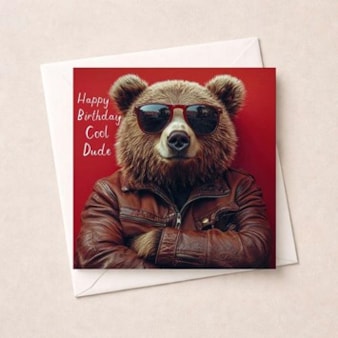 Birthday Card - Cool Dude