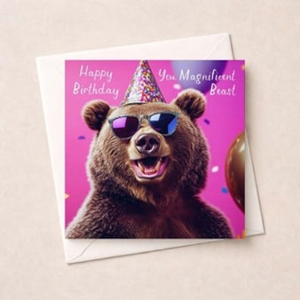 Birthday Card - You Magnificent Beast Birthday Card - You Magnificent Beast