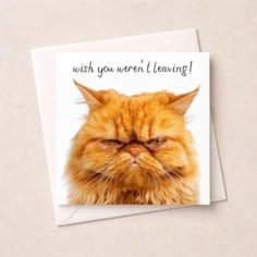 Sorry You're Leaving Card - Grumpy Cat Sorry You're Leaving Card - Grumpy Cat