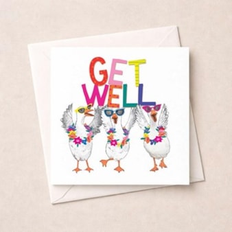 Get Well Soon Card - Get Well Geese