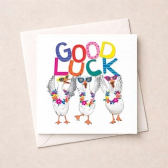 Good Luck Card - Good Luck Geese