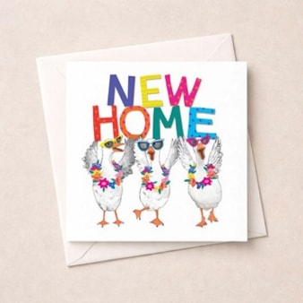 New Home Card - New Home Geese New Home Card - New Home Geese