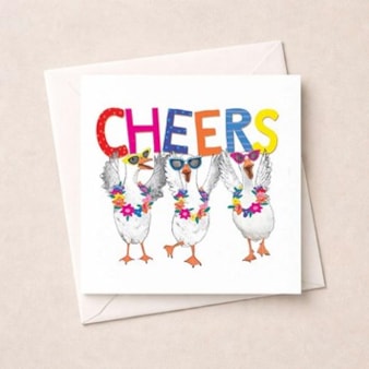 Thank You Card - Cheers Geese