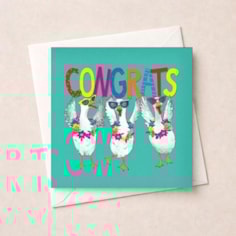 Congratulations Card - Congrats Geese