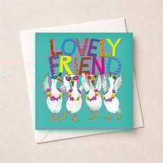 Friendship Card - Lovely Friend Geese