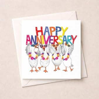 Anniversary Card - Happy Anniversary Geese Anniversary Card - Happy Anniversary Geese