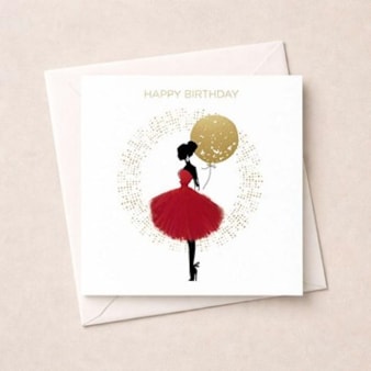 Birthday Card - Birthday Balloon Birthday Card - Birthday Balloon
